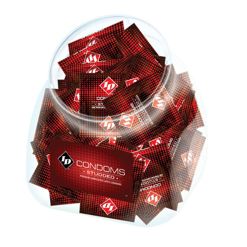 ID STUDDED CONDOM JAR 144PCS-0