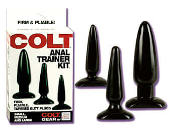 COLT Anal Trainer Kit - Graduated Butt Plug Set for Effective Anal Tra COLT Anal Trainer Kit - Graduated Butt Plug Set for Effective Anal Tra