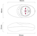 ZALO Jeanne App-controlled Rechargeable Personal Massager size dimensions illustration