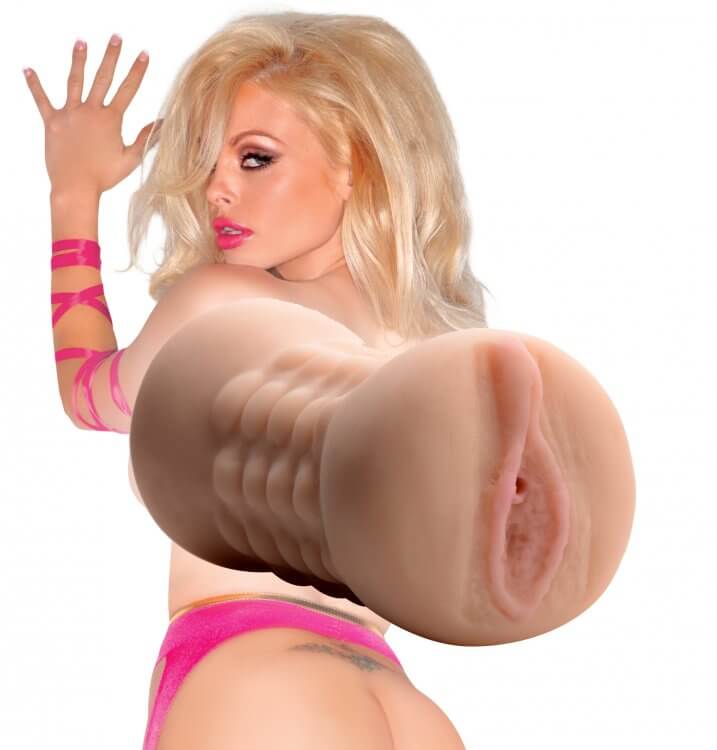XR Brands Jesse Jane Pussy and Ass Double Stroker at $23.99