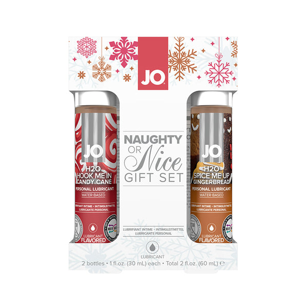 JO NAUGHTY OR NICE GIFT SET CANDY CANE & GINGERBREAD-0