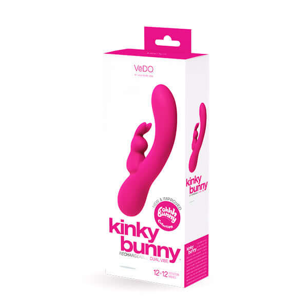 Vedo Kinky Bunny Dual Rabbit Vibrator Pink Vedo Kinky Bunny Dual Rabbit Vibrator Pink