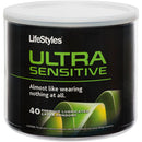 Paradise Products Lifestyles Ultra Sensitive Latex Condoms 40 Pieces Bowl at $24.99