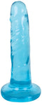 Lollicock 6 Inches Slim Stick Berry Ice Blue Dildo - Harness Compatible with Suction Cup