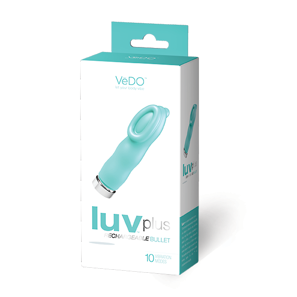 Vedo LUV PLUS RECHARGEABLE VIBE TEASE ME TURQUOISE at $41.99