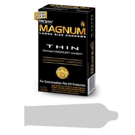 TROJAN MAGNUM THIN 12 PACK-1