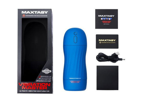 Maxtasy Vibration Master Clear | The Ultimate Male Pleasure Stroker with Quad Motors