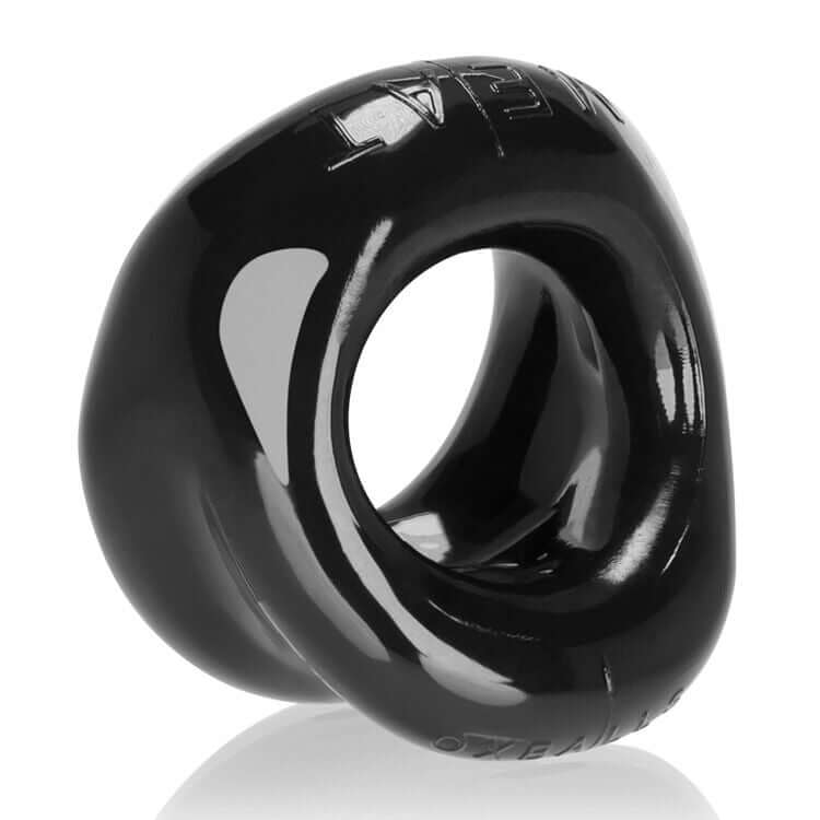 Oxballs Meat Bulge Enhancing Cock Ring in black designed for enhanced comfort and appearance during intimate moments