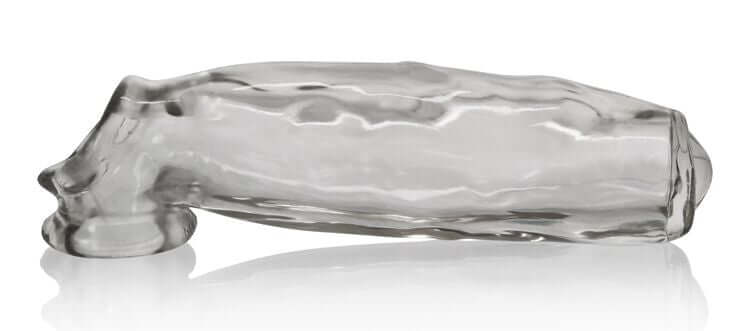 Clear Oxballs Miguel Uncut Cocksheath with realistic vein details and lifelike foreskin hood