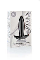 Sensuelle Mini Butt Plug Black with 15 Modes in Packaging
