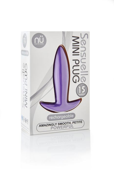 Nu Sensuelle NU Sensuelle Mini Plug 15-Function Rechargeable Vibrating Butt Plug Purple at $37.99