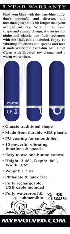EVOLVED MY BLUE HEAVEN RECHARGEABLE BULLET-5