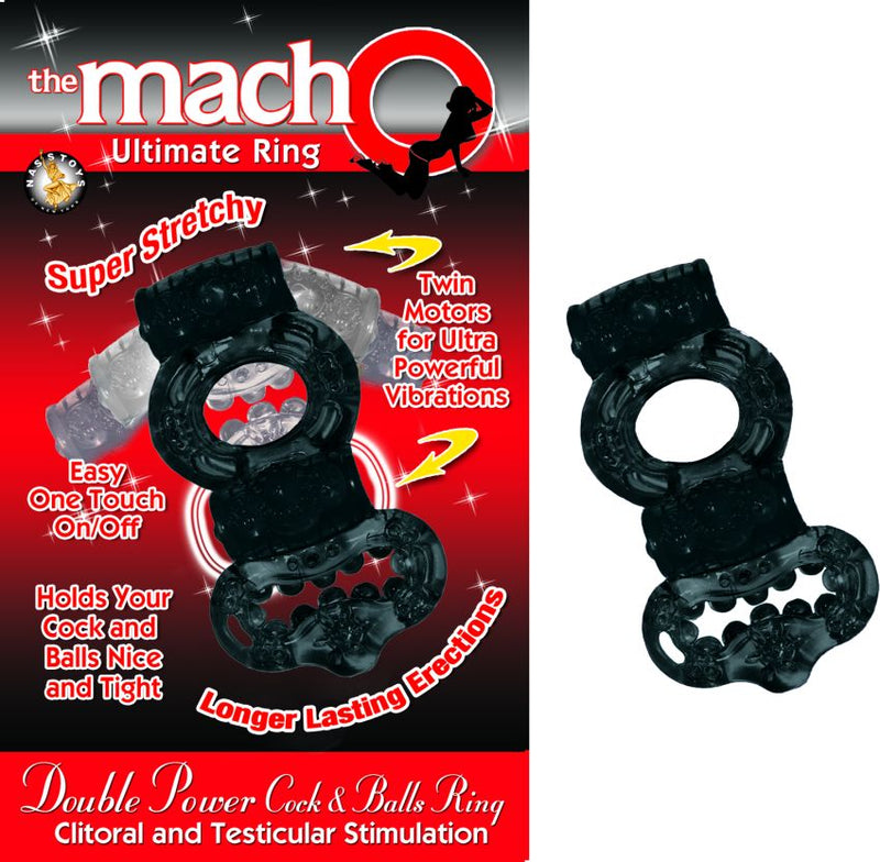Nasstoys The Macho Ultimate Ring Double Power Cock and Ball Ring at $14.99