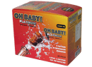 Oh Baby Platinum Natural Formula 30 Capsule Display box showcasing vibrant packaging and key benefits for stamina and wellness.