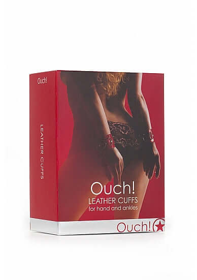 SHOTS AMERICA Leather Cuffs Red from Shots Toys at $14.99