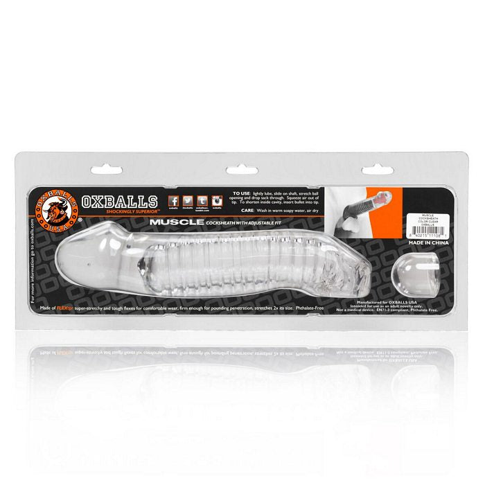 OXBALLS Muscle Smooth Cock Sheath with Length Insert from Oxballs at $59.99