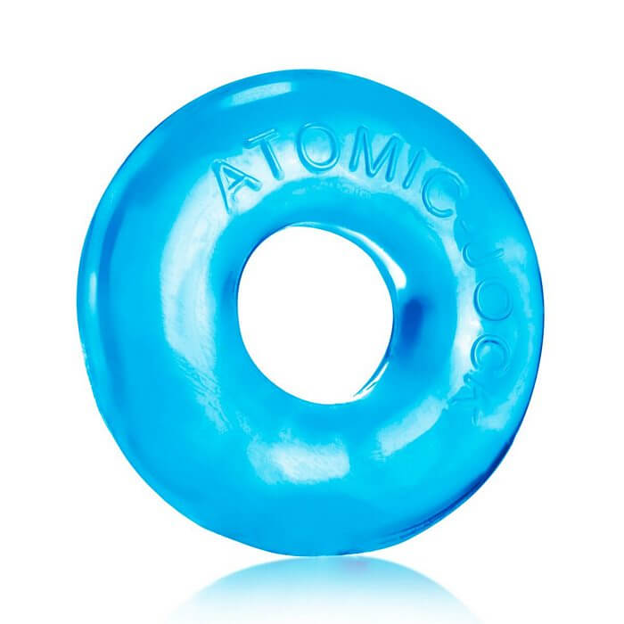 Blue Donut 2 Fatty Cock Ring by Atomic Jock for enhanced pleasure and performance
