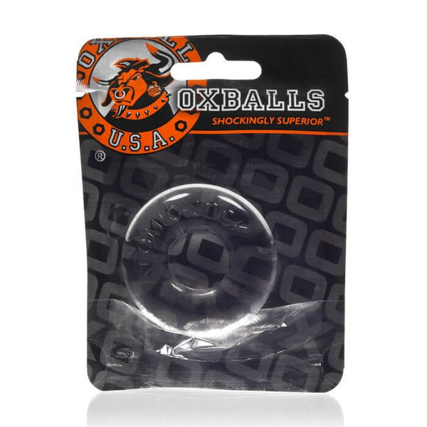 Atomic Jock Donut 2 Fatty Cock Ring in packaging by Oxballs.