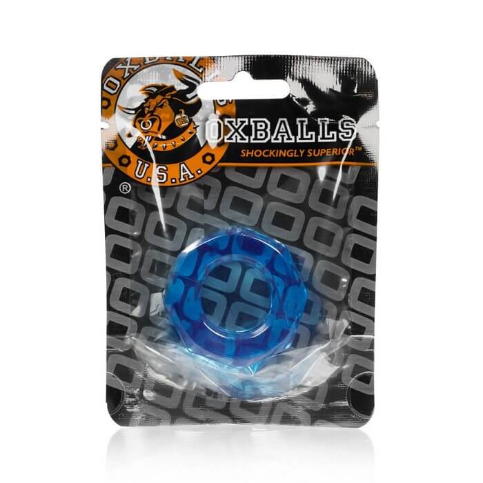 Humpballs Cock Ring Ice Blue in Packaging, Soft Skin Flex-TPR Material for Comfortable Wear and Enhanced Intimate Experiences