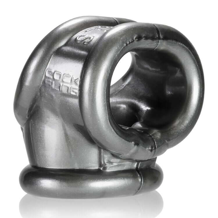 Oxballs Cocksling 2 Cock Ring in silver, designed for enhanced pleasure and intensified erections