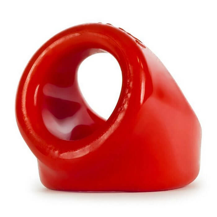Oxballs Unit-X Cock Sling in vibrant red, showcasing its sleek and powerful design for ultimate pleasure.