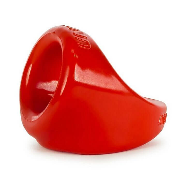 Unit-X Cock Sling by Oxballs in sleek red design for ultimate pleasure and performance.