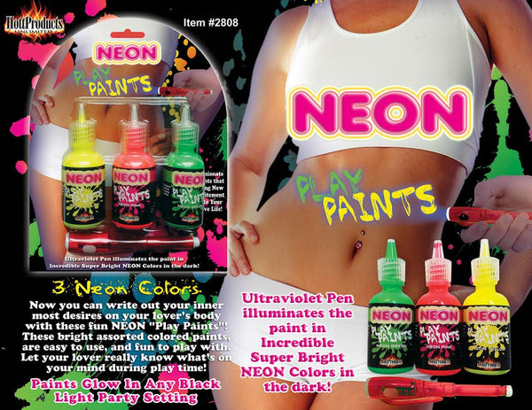 HOTT Products Neon Body Paints 3 Pack Carded at $10.99