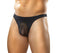NYLON/SPANDEX STREAKER THONG BLACK S/M-0