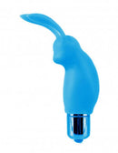 Blue silicone mini rabbit vibe from Neon Vibrating Couples Kit by Pipedreams.
