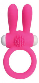 Neon Rabbit Ring Pink – Waterproof vibrating ring for couples with one touch control and whisper quiet operation.