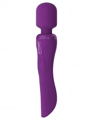 Wanachi Body Wand Recharger Purple with soft Elite silicone head and powerful rechargeable motor for soothing vibrations