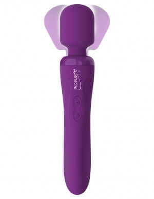 Wanachi Body Wand Recharger Purple with Elite silicone head and rechargeable motor in sleek design.