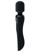 Black cordless rechargeable Wanachi Body Recharger massager with Elite silicone for ultimate muscle relaxation.