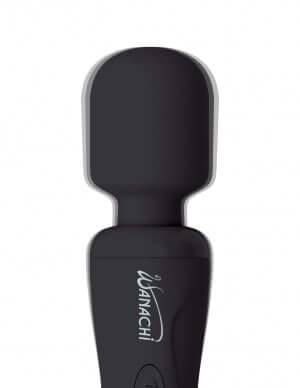 Wanachi Body Recharger black cordless rechargeable massager with elite silicone for ultimate relaxation