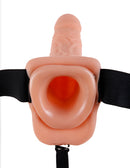 Pipedream Products Fetish Fantasy Series 7 inches Vibrating Hollow Strap On with Balls at $49.99