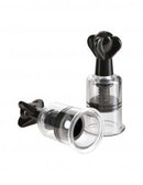 Fetish Fantasy Limited Edition Super Suckers Black nipple pump with twist dial for enhanced sensitivity and pleasure.