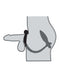 Diagram of Ass Kicker with Cock Ring, showing anal plug and cock ring for performance enhancement and anal stimulation.