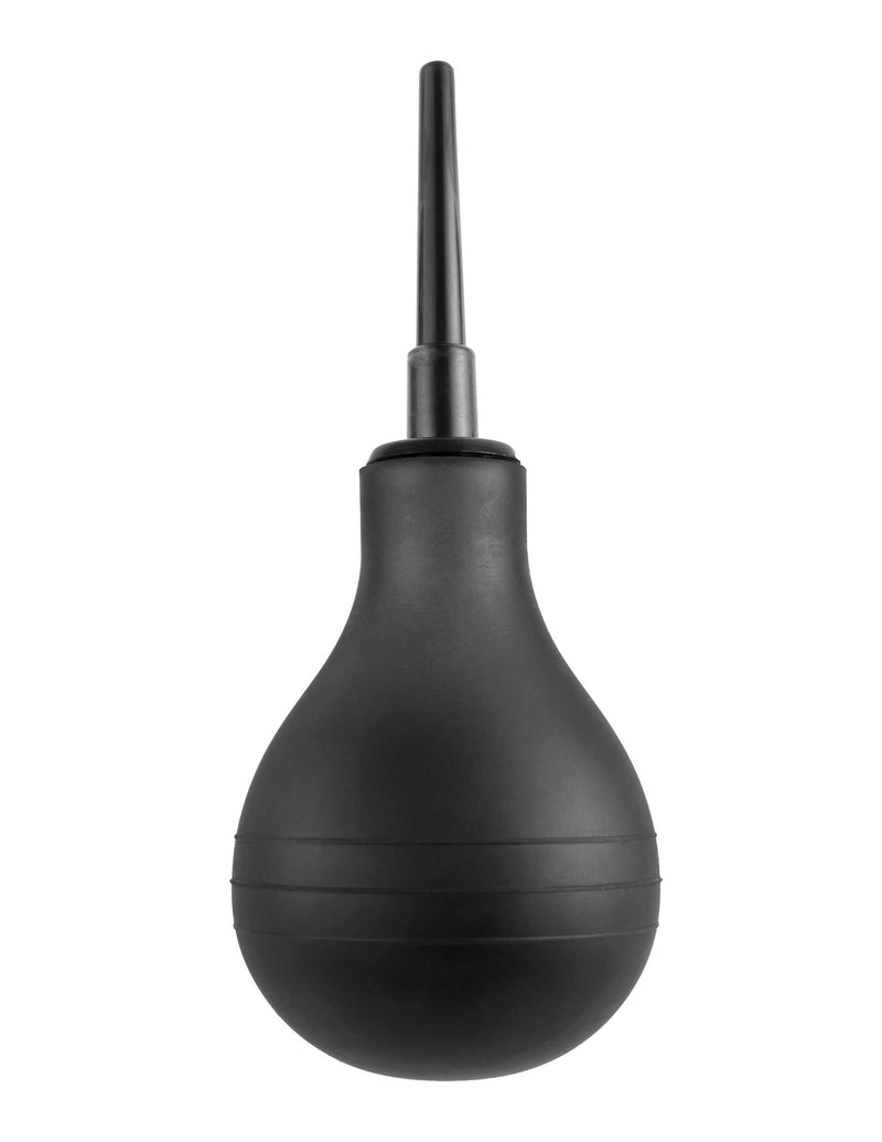 EZ Clean Enema System with black water bulb and attachment for comfortable anal exploration and hygiene