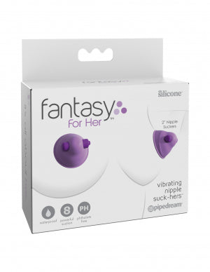 Pipedream Products Fantasy For Her Vibrating Nipple Suck-Hers Purple at $23.99