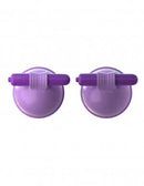Fantasy For Her Vibrating Breast Suck-Hers in purple, designed for breast stimulation with soft silicone and vibrant pleasure nubs