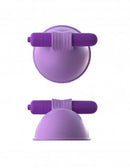 Fantasy For Her Vibrating Breast Suck-Hers Purple - Silicone nipple stimulator with dainty pleasure nubs and vibrating feature.