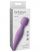 Fantasy For Her Body Massage-Her in purple packaging, silicone body massager, petite and powerful design for on-the-go relaxation.