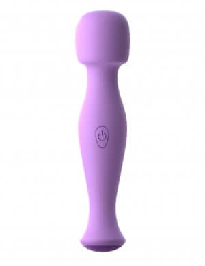 Fantasy For Her Body Massage Her purple petite powerful portable massager with power button.