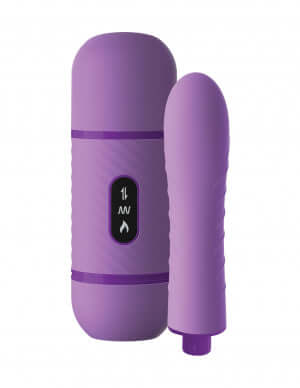 Fantasy For Her Love Thruster Purple Vibrator - ultimate pleasure companion with powerful thrusting action and smooth design.