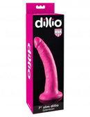 Pink Dillio 7" Slim Dildo with Suction Cup Base in Packaging