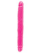 Dillio 12 inches double dong pink dildo made from phthalate and latex-free PVC for versatile pleasure.