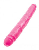 Pink 12-inch double dong dildo from Pipedream's Dillio line, made from phthalate and latex-free PVC.