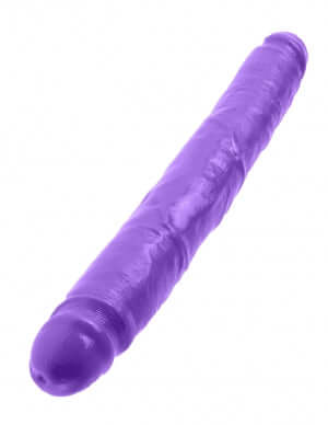 Dillio 12 inches Double Dong Purple, 100% phthalate and latex free, American made rubber for adventurous experiences with partner