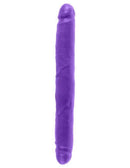 Dillio 12 inches Double Dong Purple made from phthalate and latex-free PVC, designed to hit the right spots for adventurous couples.