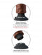 King Cock 6-inch brown vibrating dildo with removable suction cup base and release tab for strong grip and manual stimulation
